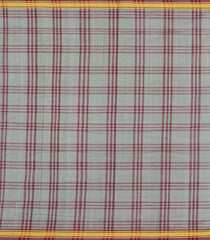 Shadow Green Woven Kadapa Cotton Saree With Checks-KN0705