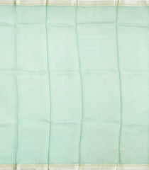 Mint Green Woven Pure Organza Silk Saree With Stripes-KS1102