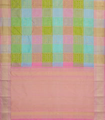 Multi Color Handloom Kanchipuram Silk Saree With Bomkai Motifs-KA14903
