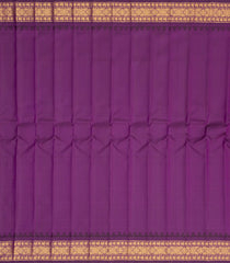 BubbleGum Pink Handloom Gadwal Silk Saree With Buttas & Contrast Border-GA0165