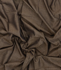 Dark Grey Woven Chirala Cotton Saree With Narayanapet Border-CR1463