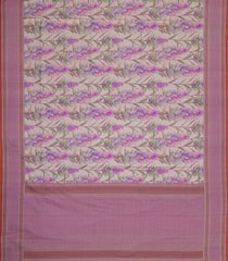 Taupe Handloom Banarasi Satin Silk Saree With Meena Floral Motifs-BE1834