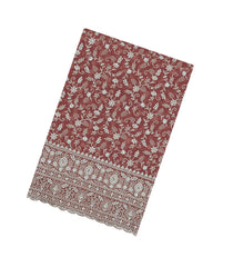 Dusty Peach Woven Synthetic Blended Saree With Embroidered Motifs-EN2045