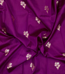 Magenta Woven Banarasi Chiniya Silk Saree With Buttas-BE1748