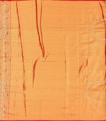 Taupe Handloom Silk Saree With Floral Motifs & Hand Embroidered Border-EN1737