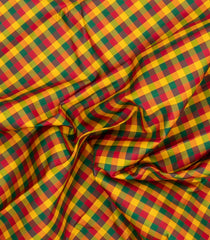 Multi Colour Handloom Korvai Kanchipuram Silk Saree With Paalum Pazham Checks-KA16055