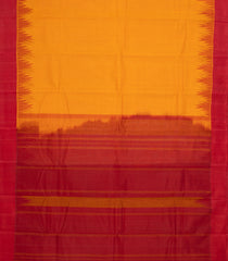 Mango Yellow Handloom Rasipuram Cotton Saree With Contrast Silk Border-RA2442