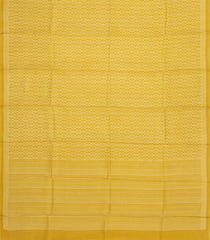 Mustard Printed Tussar Silk Saree With Floral Motifs-TU3694
