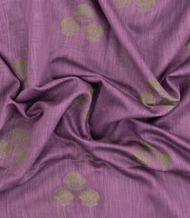 Lilac Woven Art Linen Saree With Zari Border-BL5634
