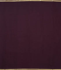 Dark Brown Woven Mysore Silk Saree With Piping Zari Border-MS3650