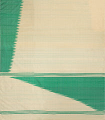 Taupe Woven Tussar Silk Saree With Contrast Rising Border-TU3249