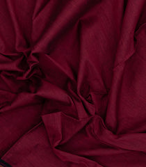 Maroon Woven Bengal Cotton Saree With Fish Border-BG1905