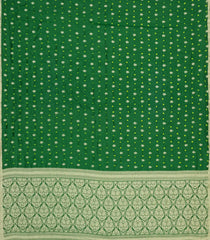 Green Woven Banarasi Crepe Silk Saree With Bandhani Motifs