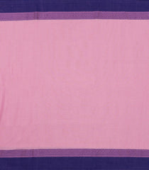 Baby Pink Woven Bengal Cotton Saree With Contrast Border-BG1739