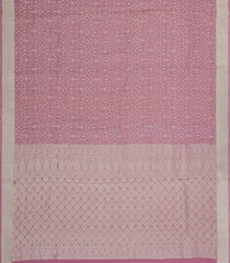 Dusty Pink Woven Mysore Silk Saree With Floral Motifs-MS3527