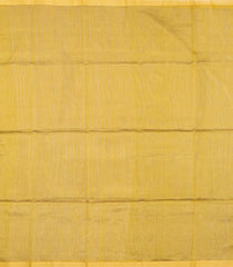 Gold Handloom Maheswari Silk Cotton Saree With Zari Stripes-SC4852