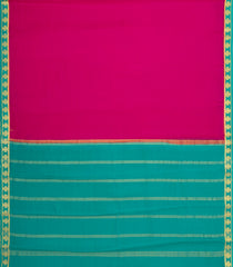 Pink Woven Mysore Silk Saree With Contrast Zari Border-MS3818