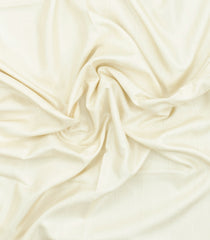 White Printed Synthetic Kotha Silk Saree With Contrast Border-SY0539