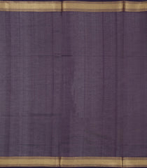 Dark Purple Handloom Silk Cotton Saree With Buttas-SC4332