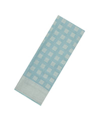 Grey Woven Synthetic Viscose Saree With Floral Zari Motifs & Border-BL5077