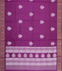 Magenta Printed Synthetic Dola Silk Saree With Zari Stripes & Border-SY0316