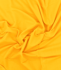 Yellow Handwoven Bengal Cotton Saree With Beige Border-BG1506