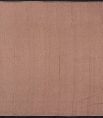 Dark Beige Handloom Bengal Cotton Saree With Floral Buttas-BG1622