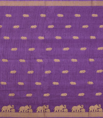 Lavender Printed Synthetics Dola Saree Zari Buttas-BL5305