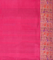 Pink Handloom Kanchipuram Silk Saree With Meena Zari Motifs-KA15843