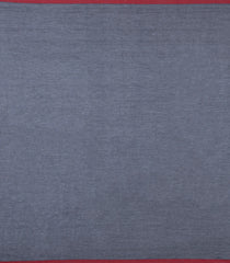 Grey Handloom Bengal Cotton Saree With Floral Motifs-BG1962