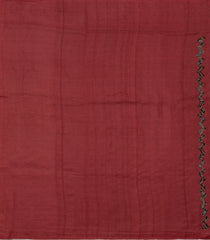 Mustard Handloom Tussar Silk Saree With Printed & Embroidered Motifs-TU3814