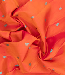 Orange Handloom Kanchipuram Silk Saree With Silk Thread Butta & Border-KA16263