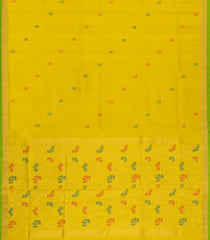 Lime Green Handloom Uppada Silk Saree With Meena Floral Buttas-UP0366