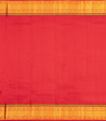 Dark Green Handloom Korvai Kanchipuram Silk Saree With Parrot Buttas-KA16170