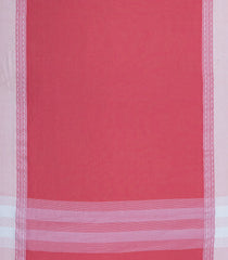 Peach Woven Bengal Cotton Saree With Contrast Border-BG1735