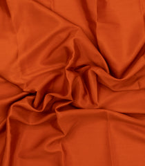 Rust Woven Mysore Silk Saree With Contrast Zari Border-MS3605