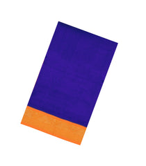 Purple Handloom Korvai Silk Cotton Saree With Contrast Border-SC4503