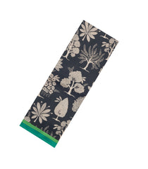 Black Printed Pure Silk Saree With Floral Motifs-PS0838
