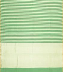 Cardamom Green Woven Banarasi Khaddi Georgette Silk Saree With Stripes-BE1935