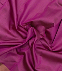 Magenta Handloom Kanchipuram Silk Saree With Zari Checks-KA15817