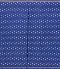 Cyan Woven Art Tussar Saree With Stipes & Printed Floral Motifs-BL3994