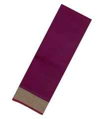 Magenta Woven Chirala Cotton Saree With Chevron Border-CR1443