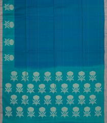 Blue Handloom Soft Silk Saree With Stripes & Border-SO4547