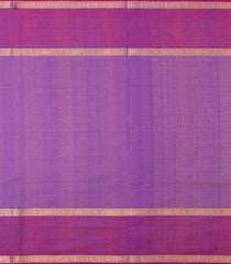 Purple Handloom Silk Cotton Saree With Checks-SC4266