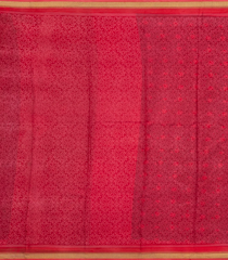 Black Woven Pure Silk Saree With Printed Floral Motifs-PS0656