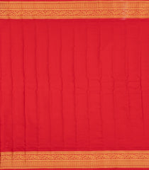 Dark Burgundy Handloom Gadwal Silk Saree With Buttas & Contrast Border-GA0430