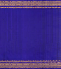 Green Handloom Gadwal Silk Saree With Buttas & Contrast Temple Border-GA0297