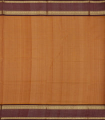 Oil Mustard Handloom Silk Cotton Saree With Checks & Contrast Border-SC4193
