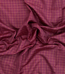 Chesnutt Pink Woven Tussar Silk Saree With Chekcs & Black Border-TU3229
