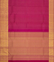 Crimson Handloom Kanchipuram Silk Saree With Zari Checks & Buttas-KA16330